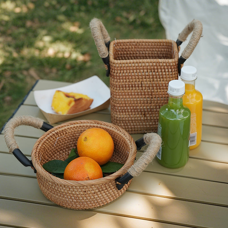 Handcrafted storage basket with sturdy handles Kalsten