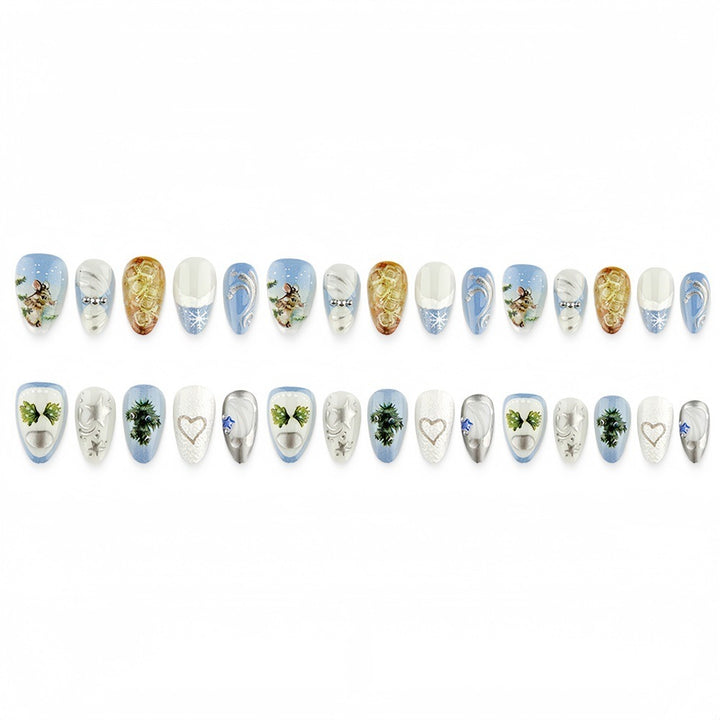 Creative Nail Design Set with Winter Motifs Kalsten