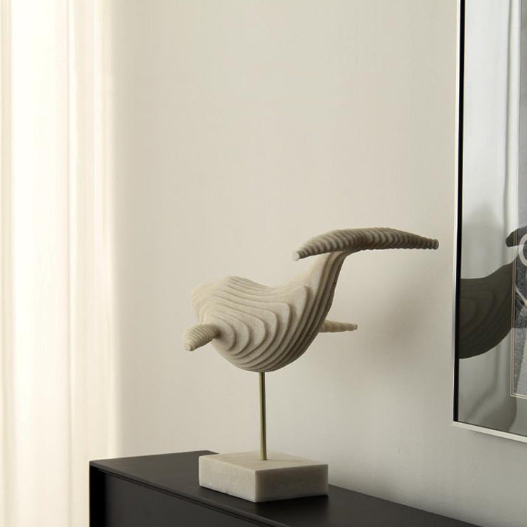 Artistic Whale Sculpture