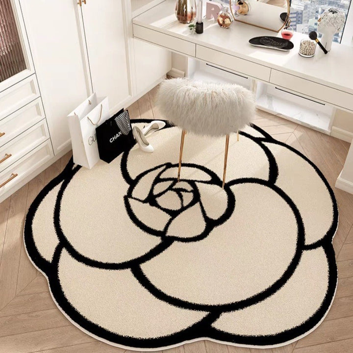 Floral Petal Shaped Area Rug
