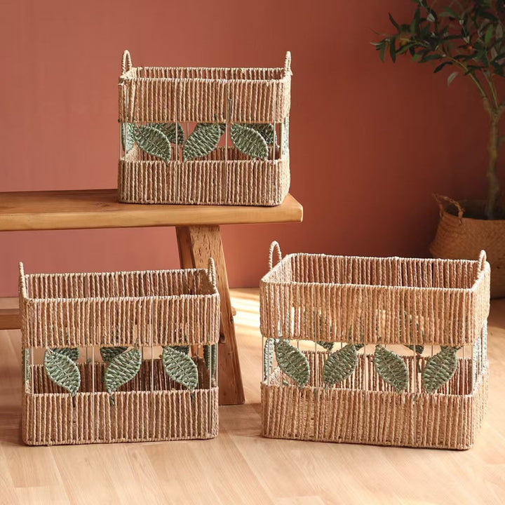 Decorative Storage Basket Made of Natural Material Kalsten