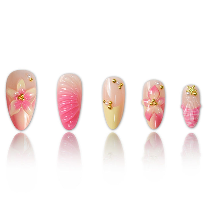 Artistic 3D Shell Press-On Nail Set Kalsten