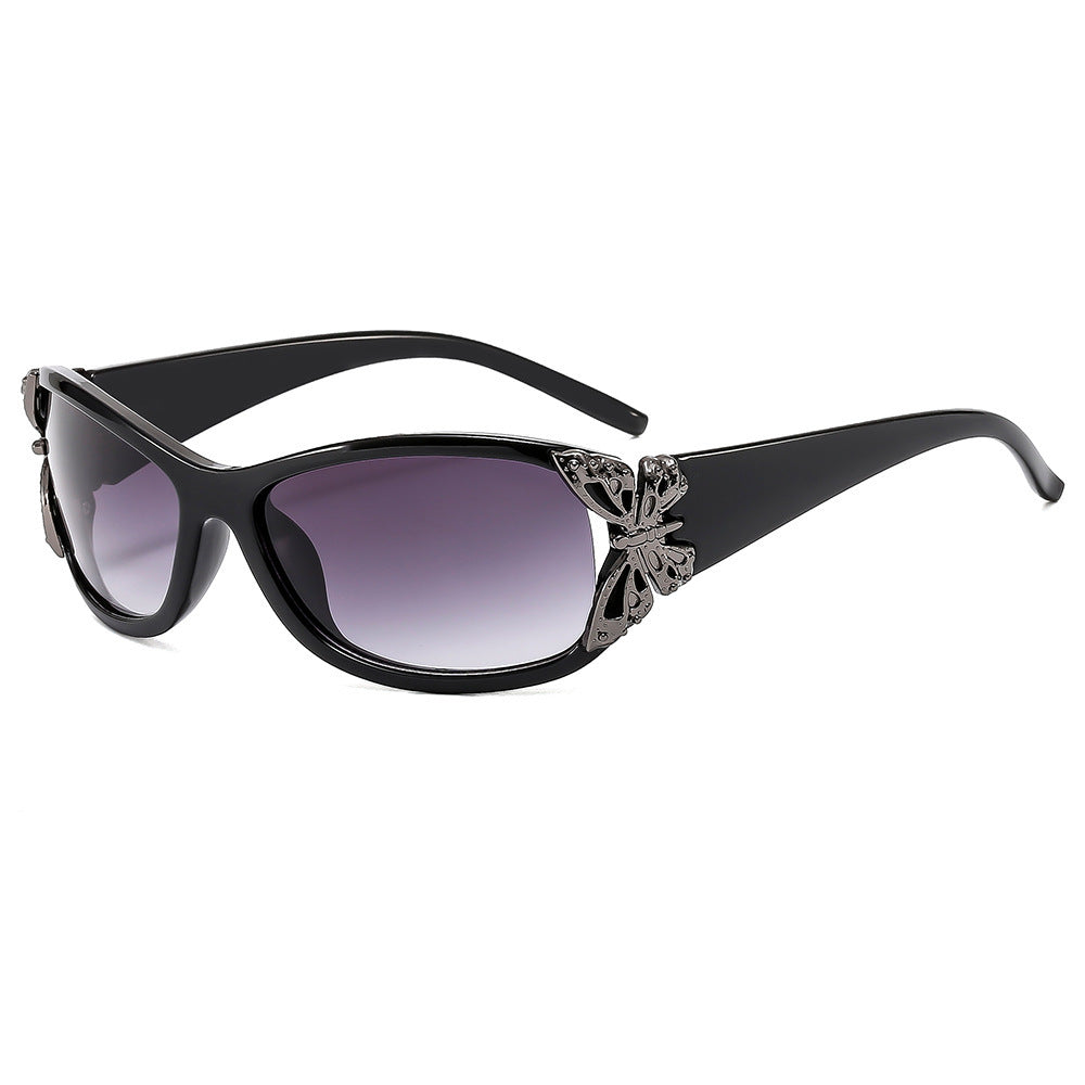 Fashion-Forward Butterfly-Embellished Sunglasses Kalsten