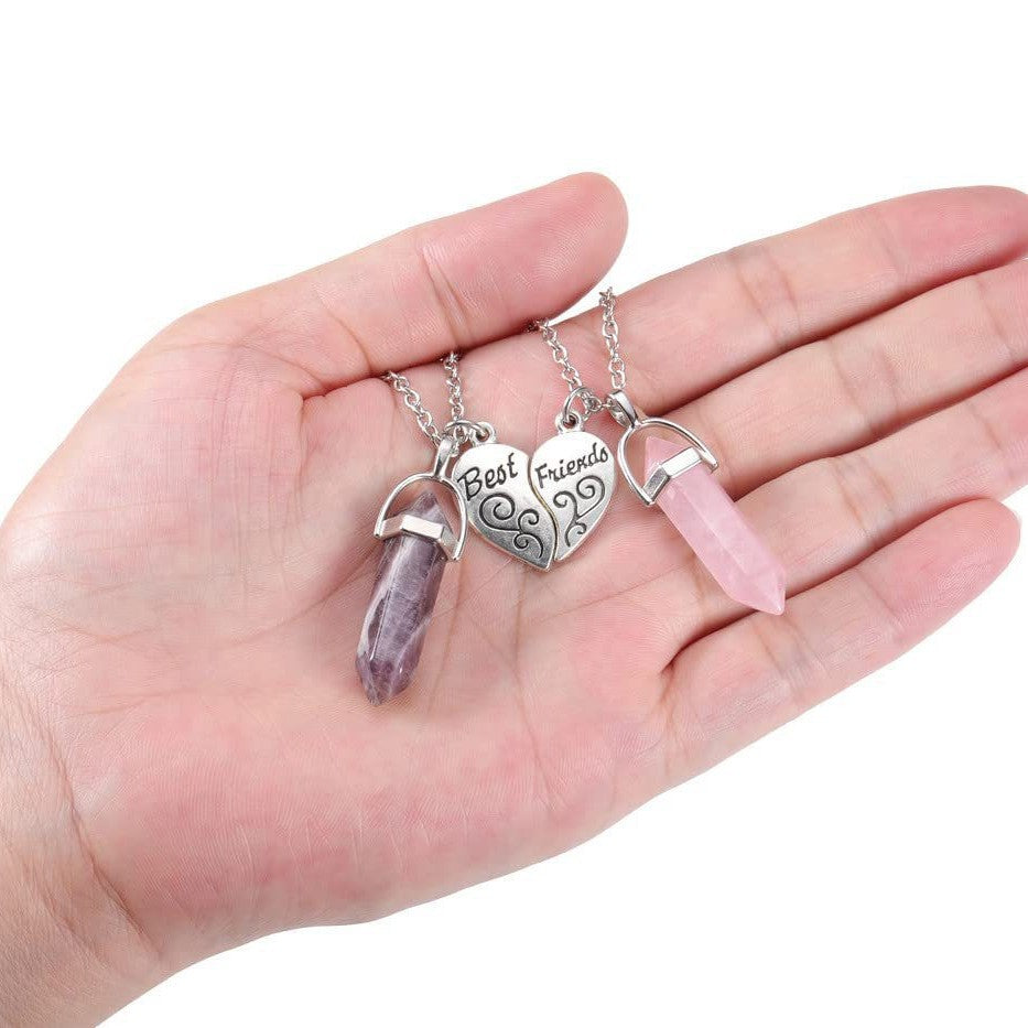 Best Friends Crystal Pendant Necklace Kalsten