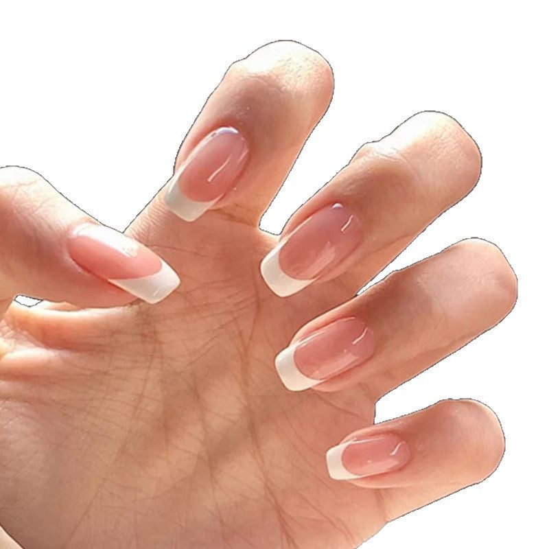 Elegant French Tip Press-On Nails