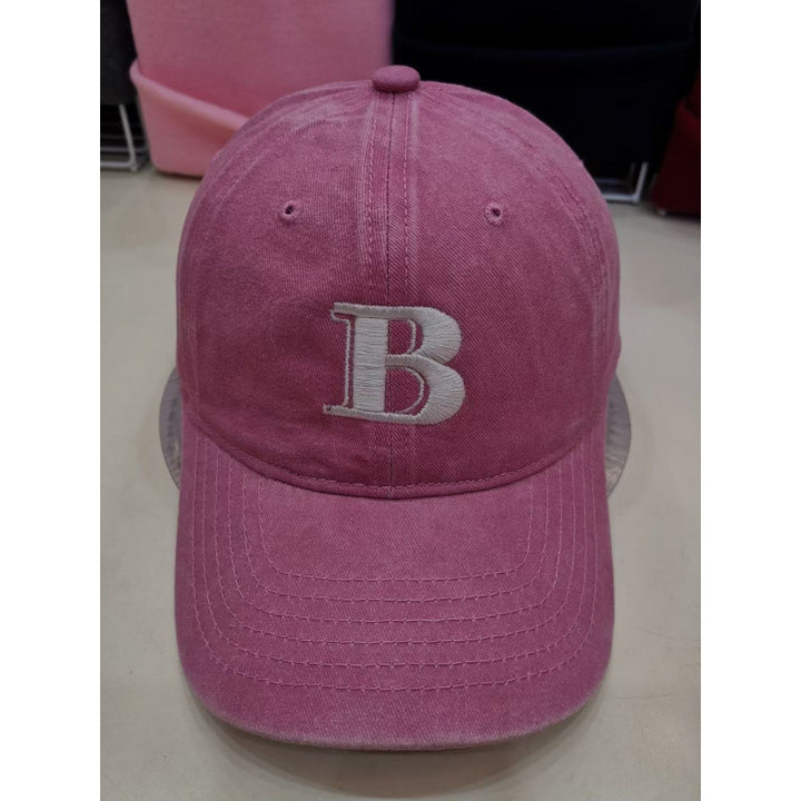Women's Distressed Cotton Baseball Cap with Letter Embroidery Kalsten