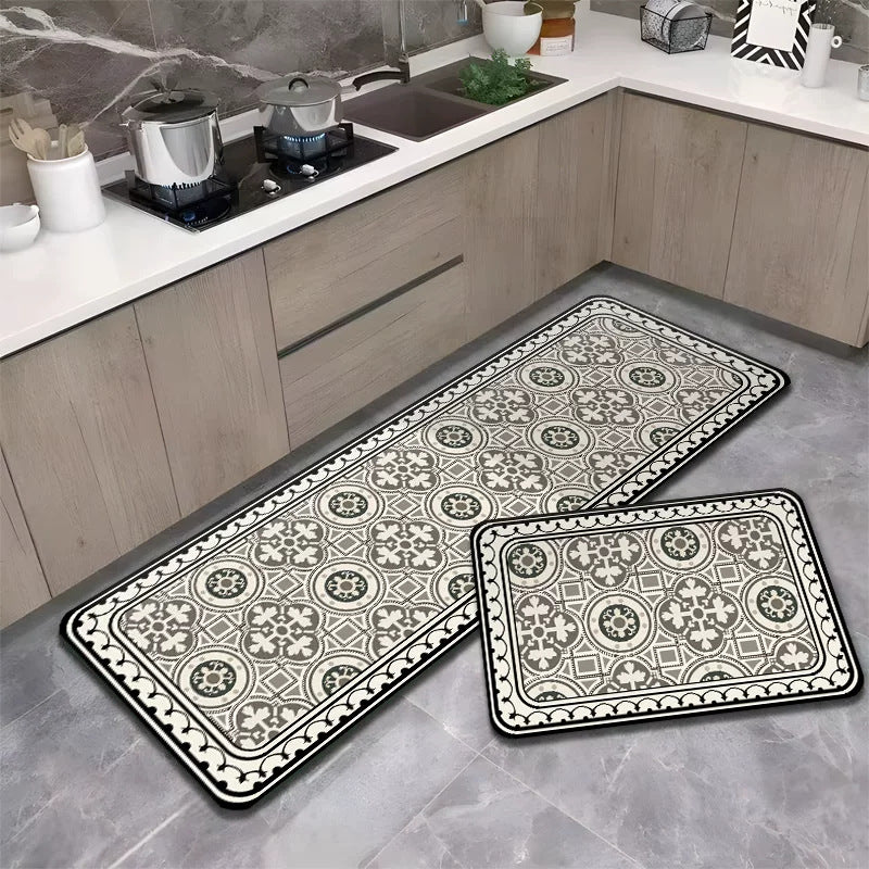 Geometric Pattern Kitchen Runner Mat