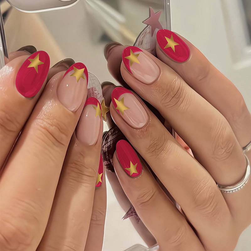 Artificial nail set with creative star design Kalsten