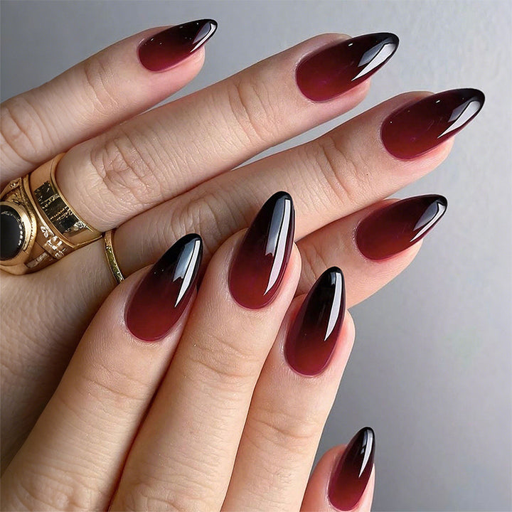Ombre Glossy Stiletto Press-On Nails Kalsten