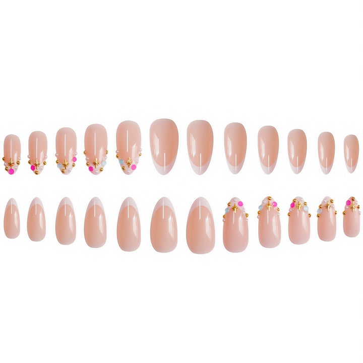 Elegant Gem-Embellished Press-On Nails Kalsten