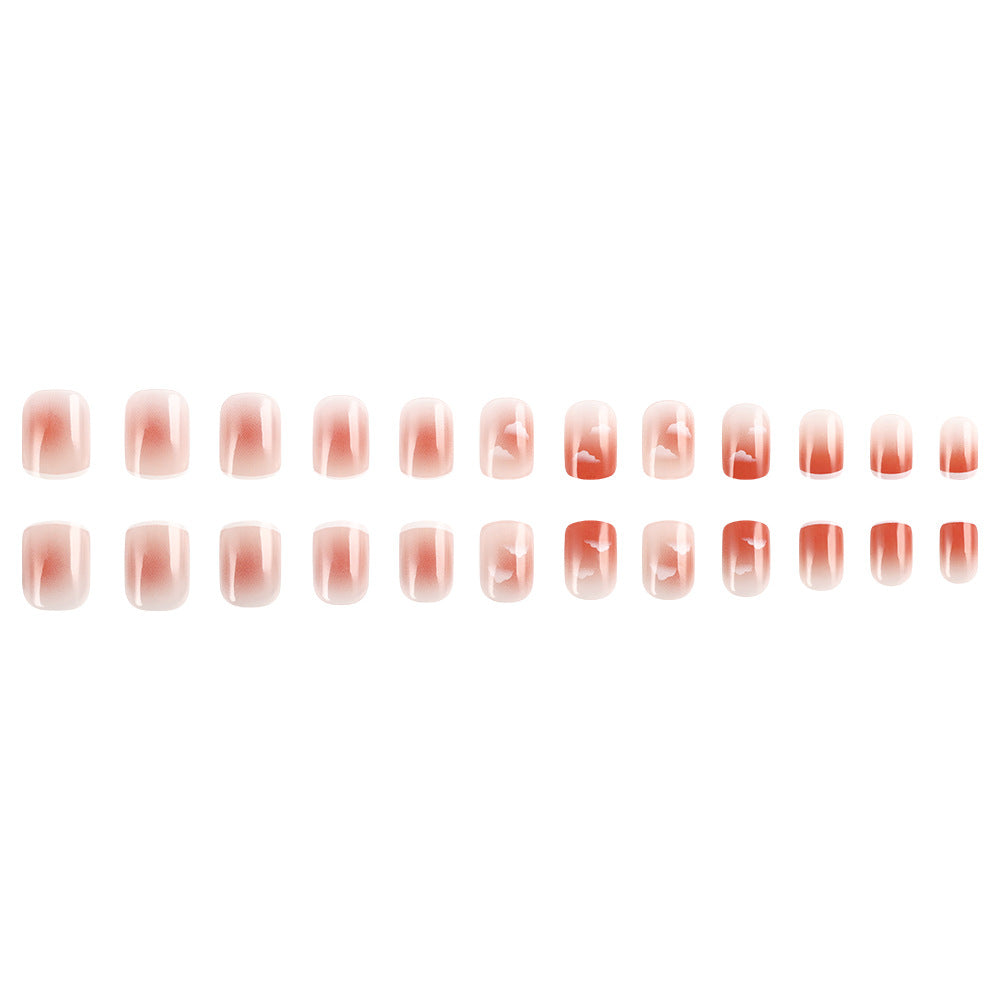 Ombre Cloud Design Press-On Nail Set Kalsten