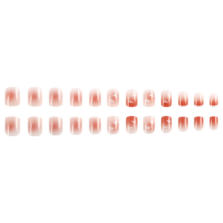 Ombre Cloud Design Press-On Nail Set Kalsten
