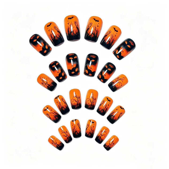Creative artificial nails with spooky Halloween design Kalsten