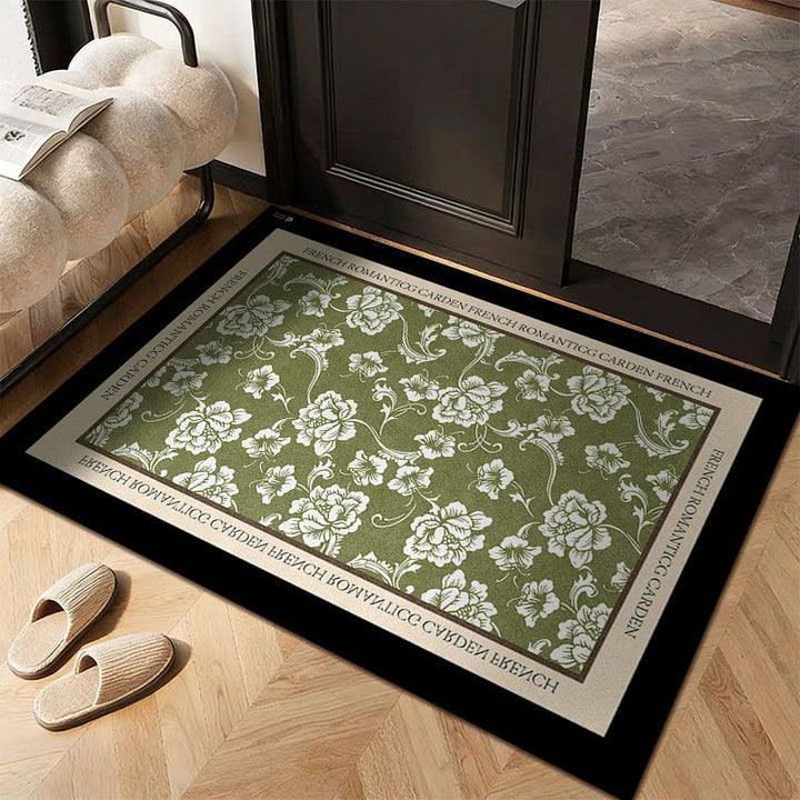 Floral Patterned Entrance Mat
