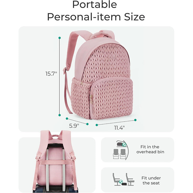 Fashionable backpack with braided structure Kalsten