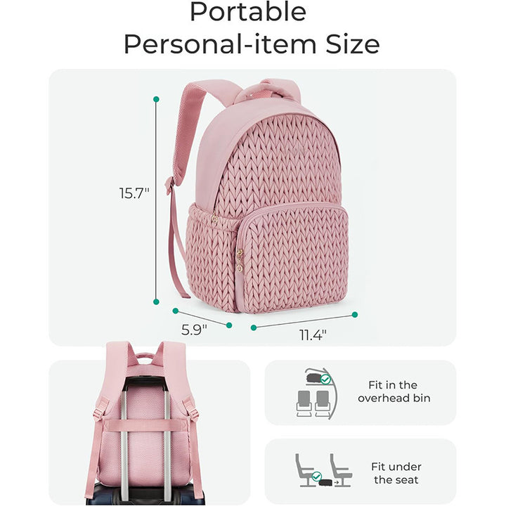 Fashionable backpack with braided structure Kalsten