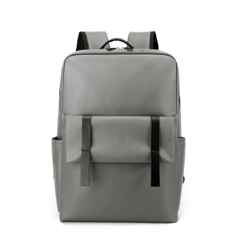 Sleek Premium Leather Laptop Backpack