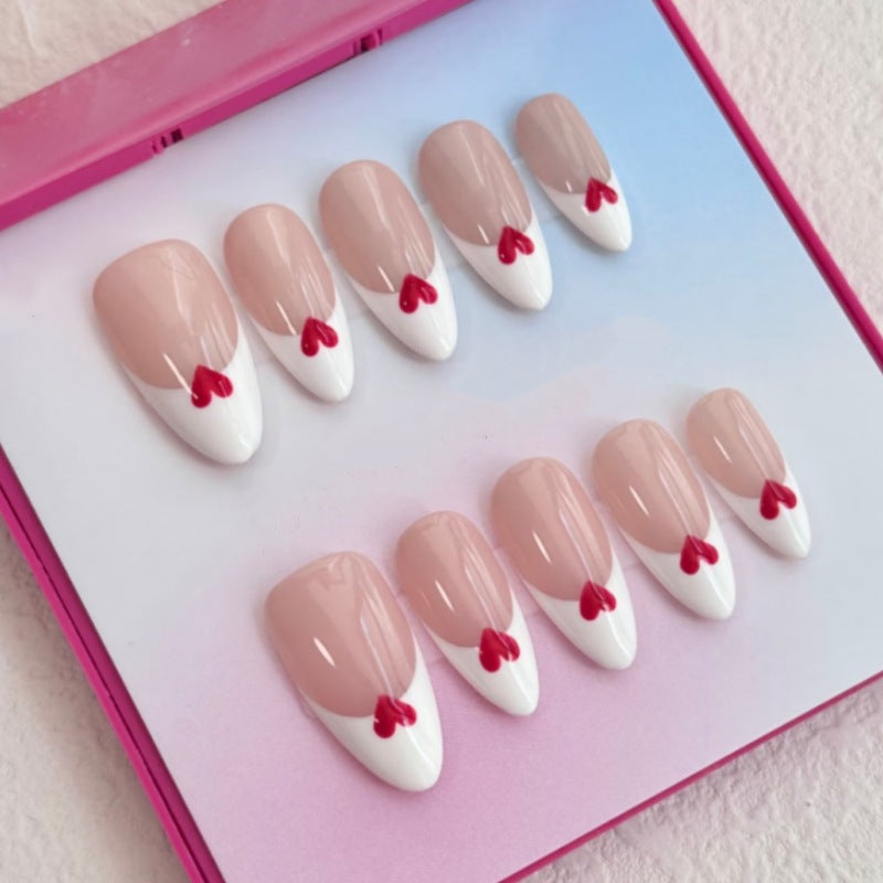 Artistic Floral and Star-Embellished Press-On Nail Set Kalsten