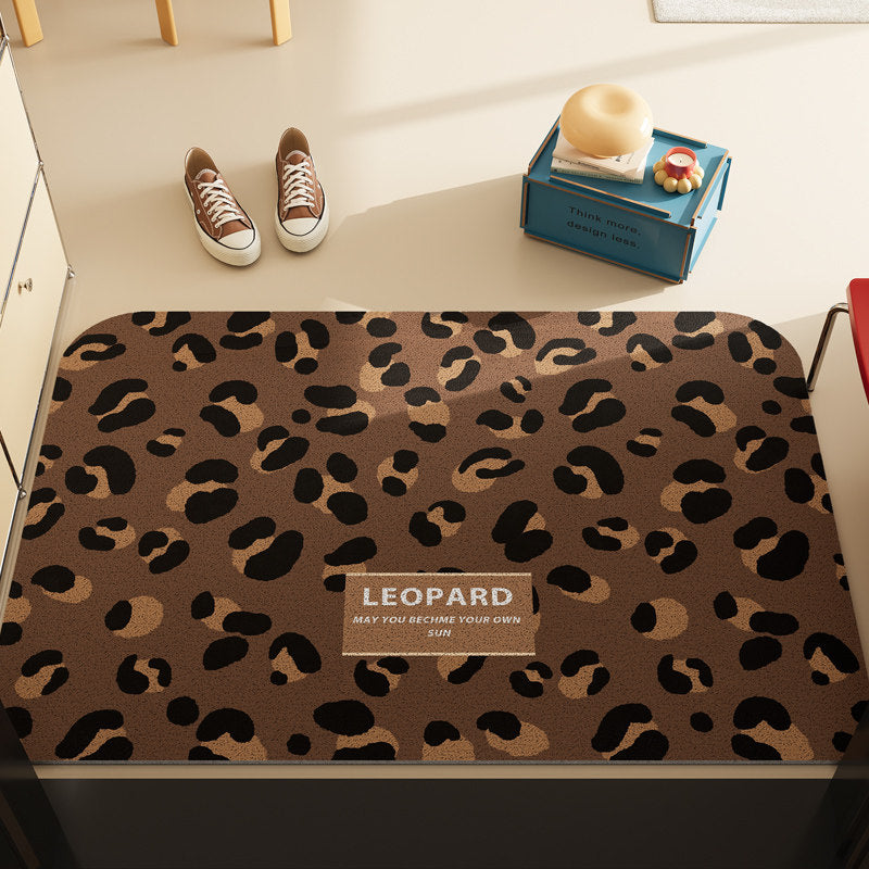 Leopard Print Decorative Floor Mat