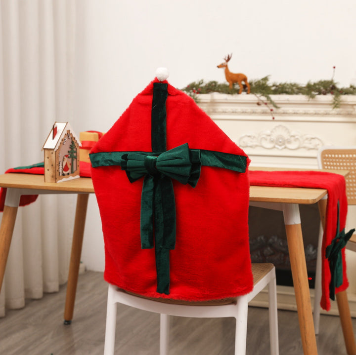 Plush Christmas Chair Cover