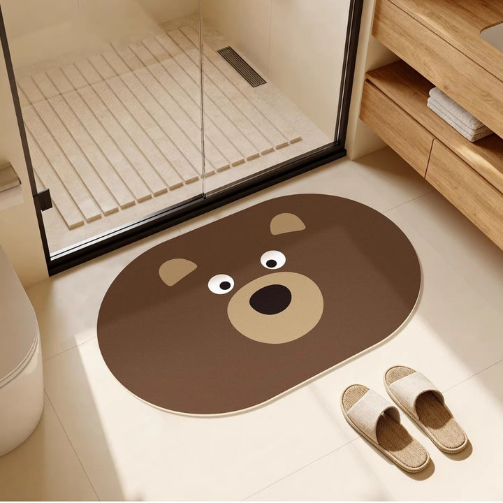 Cute Animal-Themed Non-Slip Bath Mat