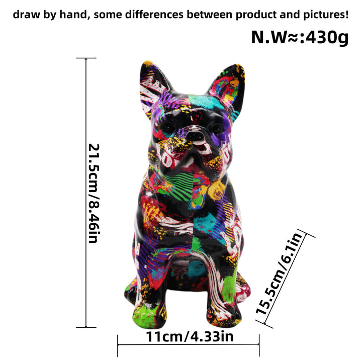 Artistically designed bulldog figure Kalsten