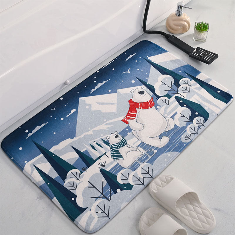Fun Holiday Themed Bath Rug Kalsten