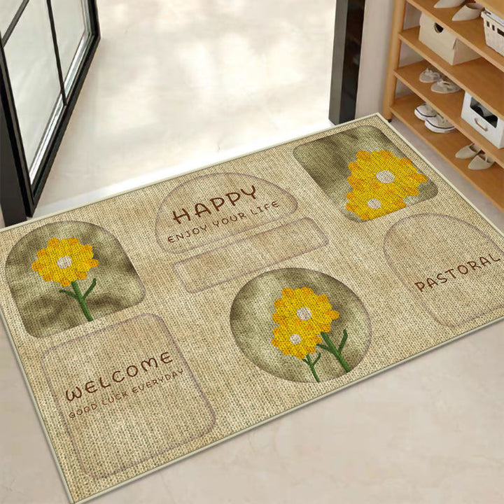 Decorative Star-patterned Bath Mat Kalsten