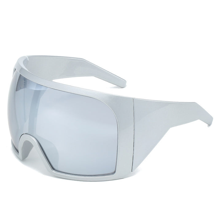 Oversized Shield Sunglasses with Enhanced UV Protection Kalsten