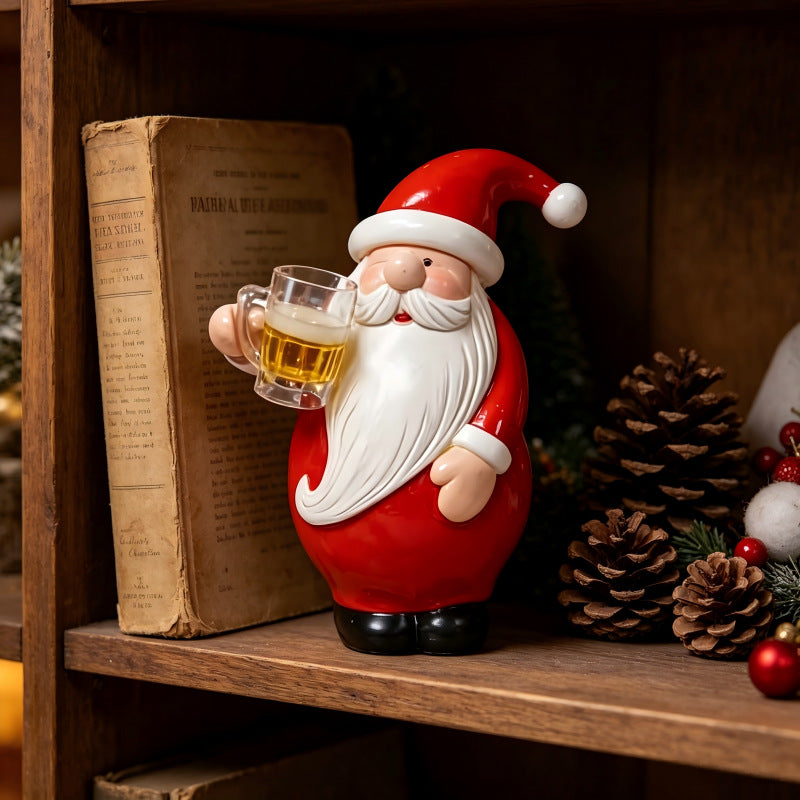 Decorative Santa Claus figure with beer mug Kalsten