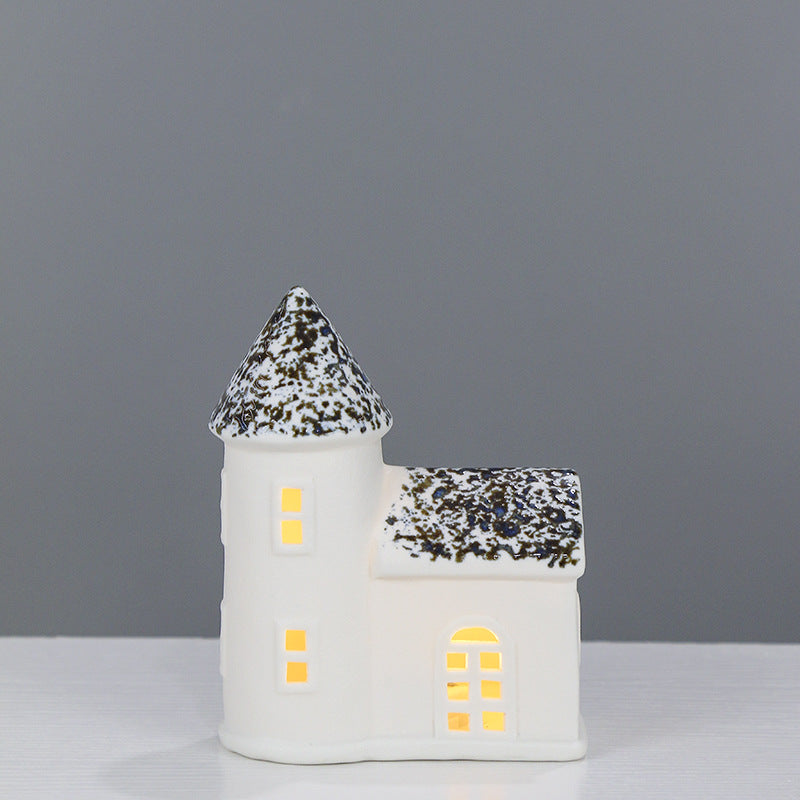 Decorative Ceramic House Lantern Kalsten 1790310186