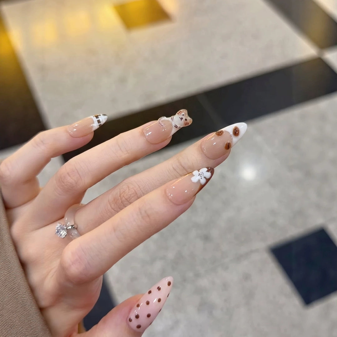 Whimsical Themed Press-On Nail Art Set Kalsten