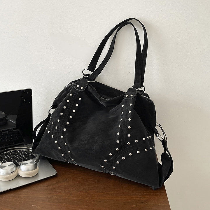 Decorative Studded Hobo Bag