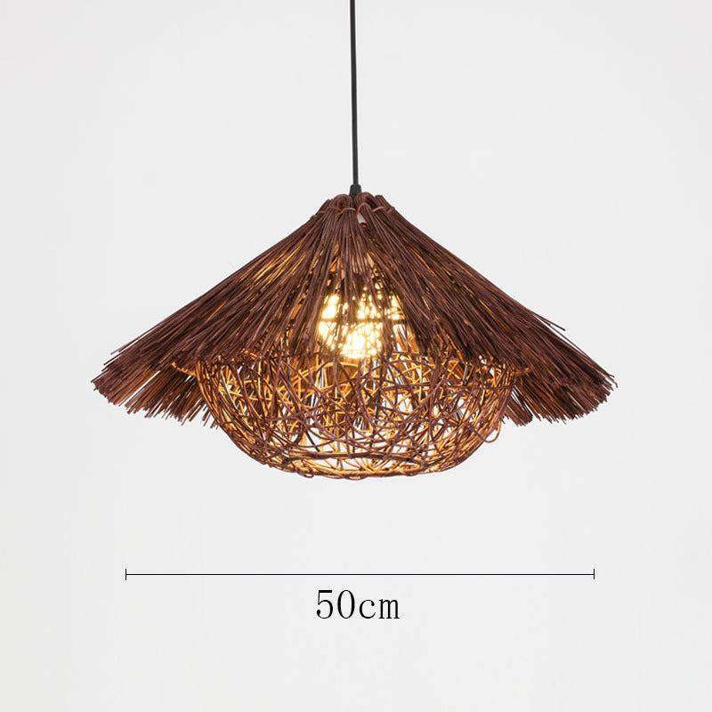 Organic Woven Pendant Light