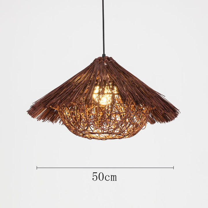 Organic Woven Pendant Light