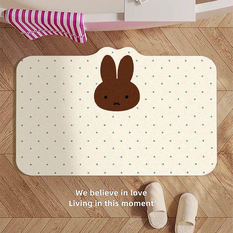 Playful Cartoon-Themed Bath Mat