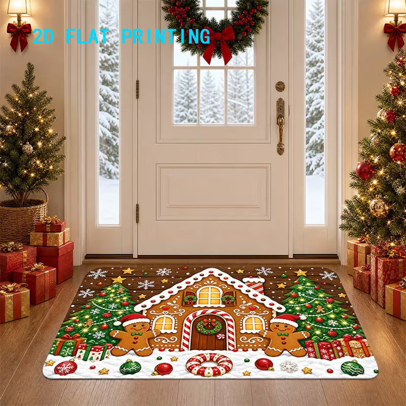 Holiday-themed Front Door Mat