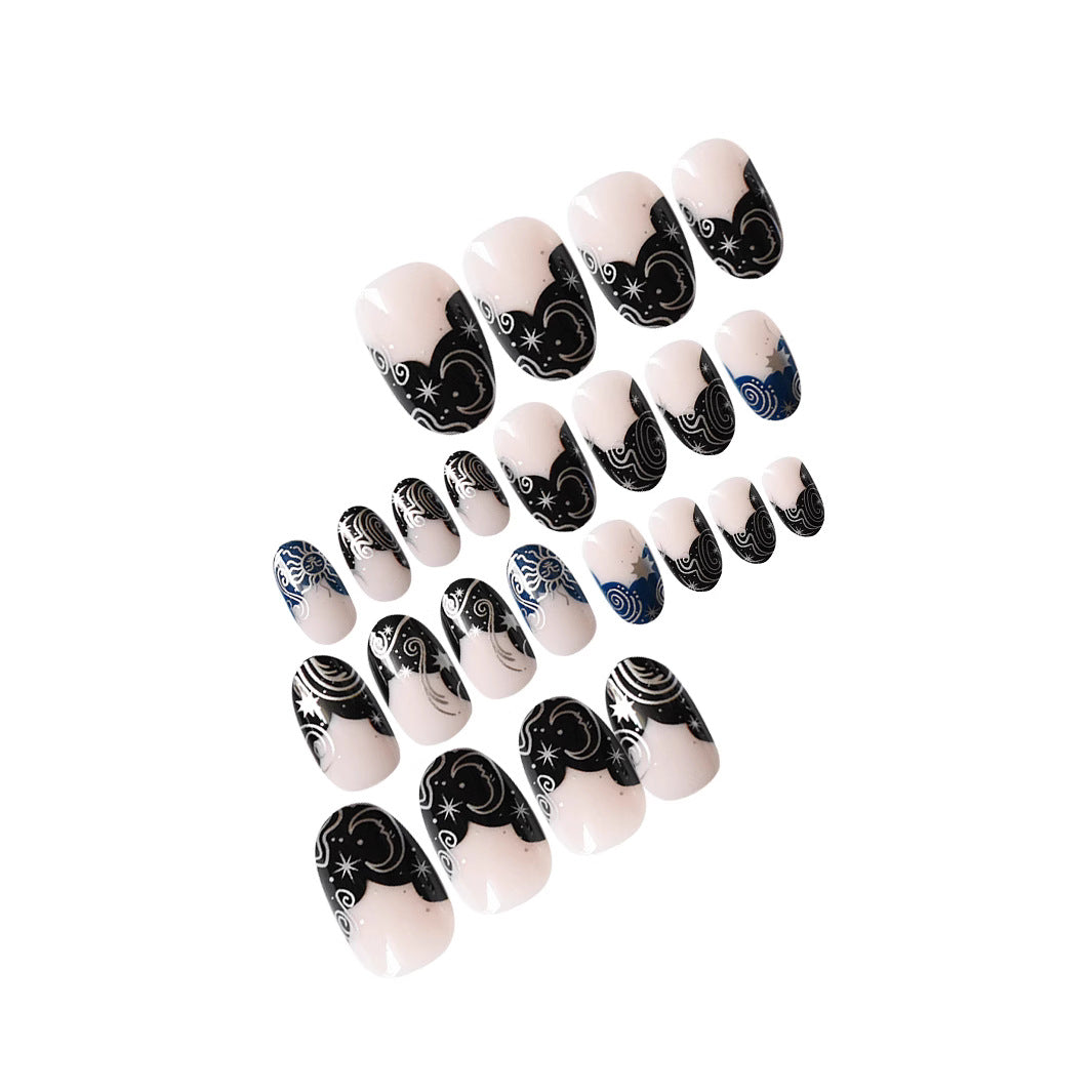 Artistic Floral Gel Press-On Nails Kalsten