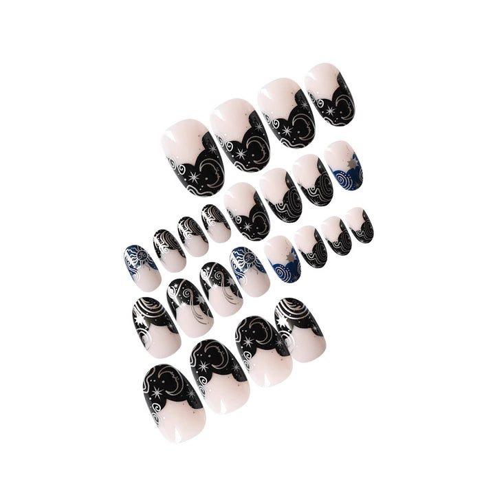 Artistic Floral Gel Press-On Nails Kalsten
