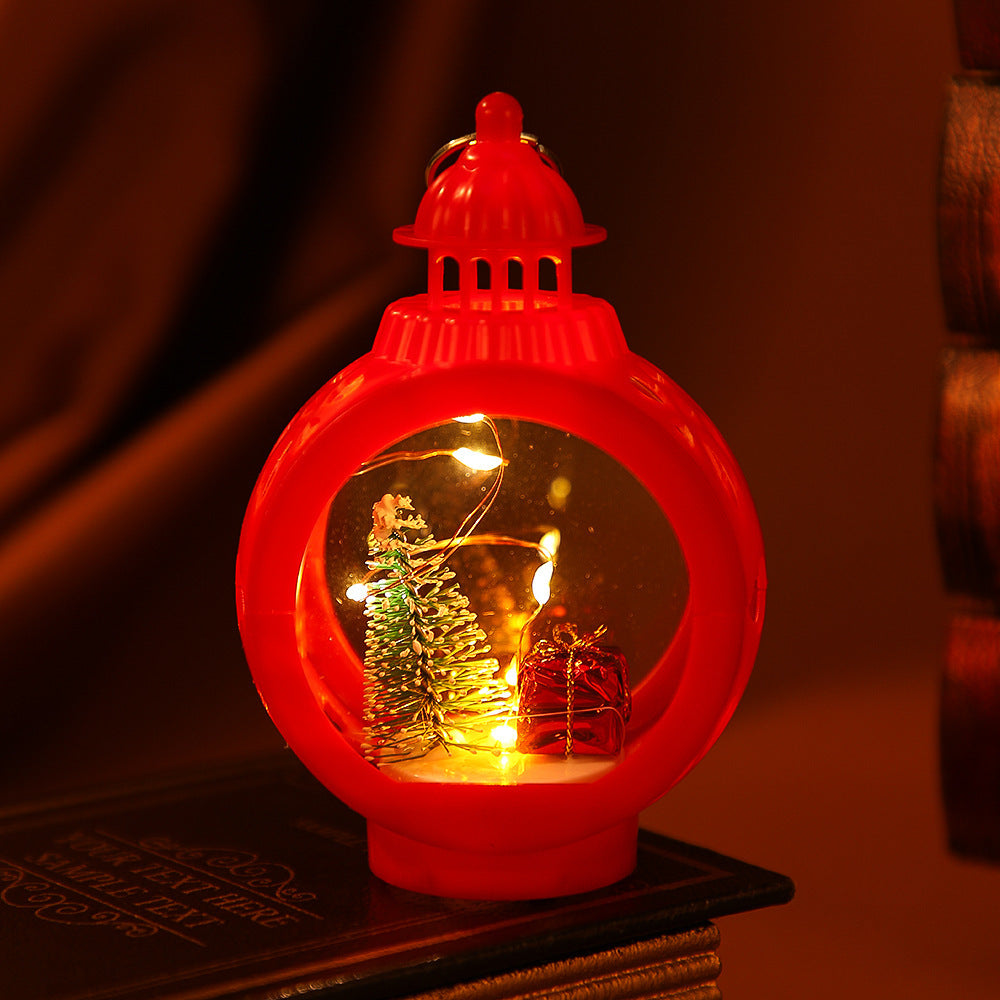 Decorative Christmas lantern with LED lighting