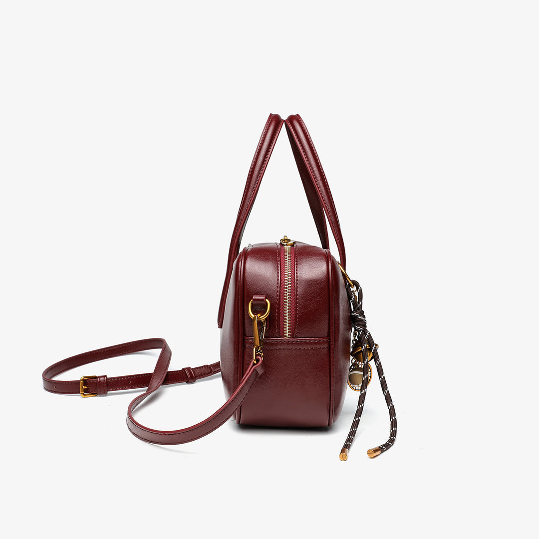 Chic Structured Leather Satchel