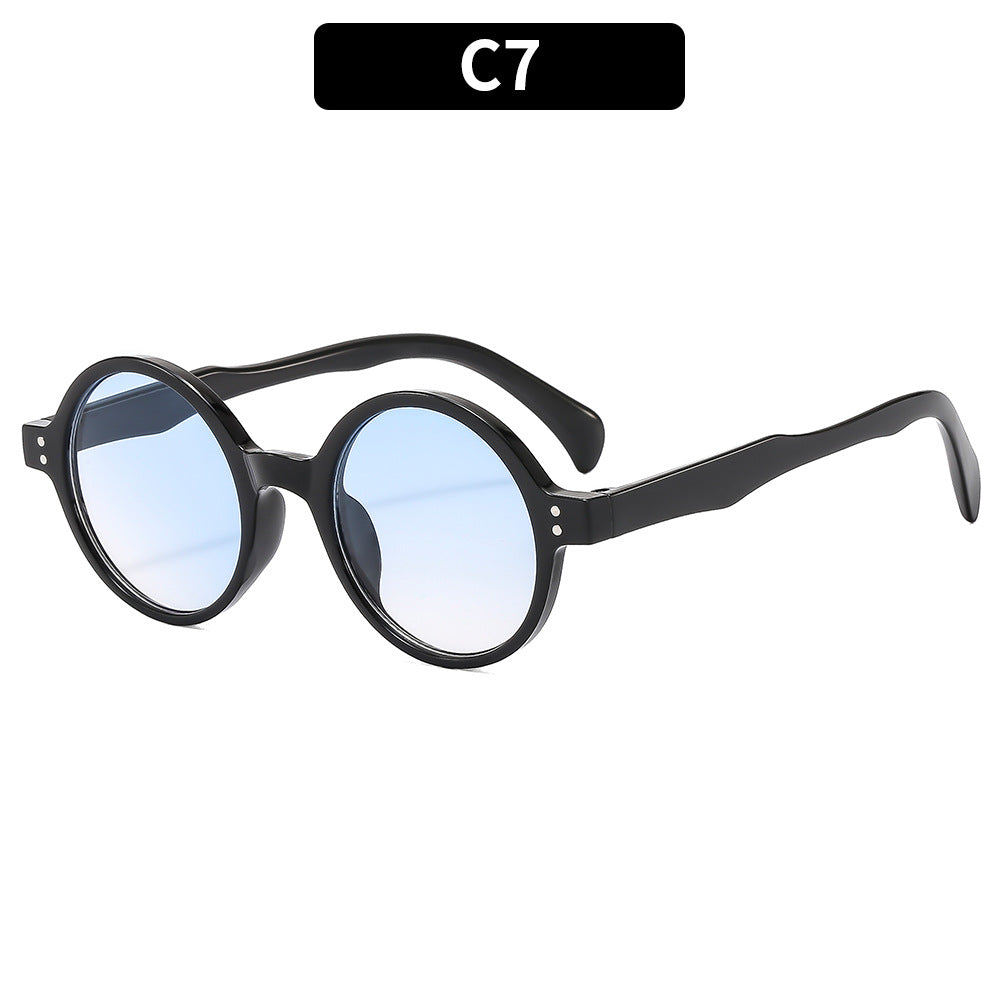 Classic Style Stylish Round Frame Sunglasses