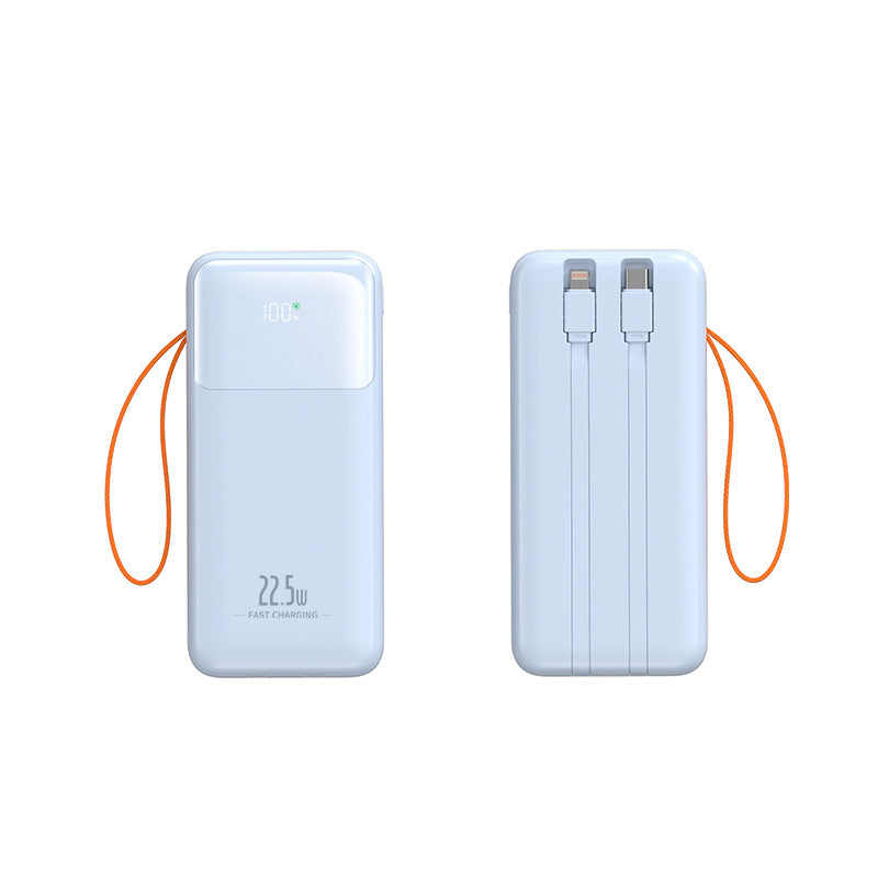 Portable power bank with integrated charging cable and fast charging function Kalsten