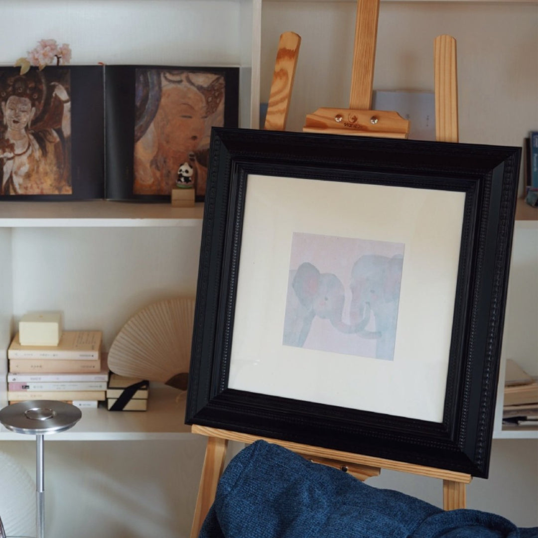Ornate Floral Artwork Display Frame for Home