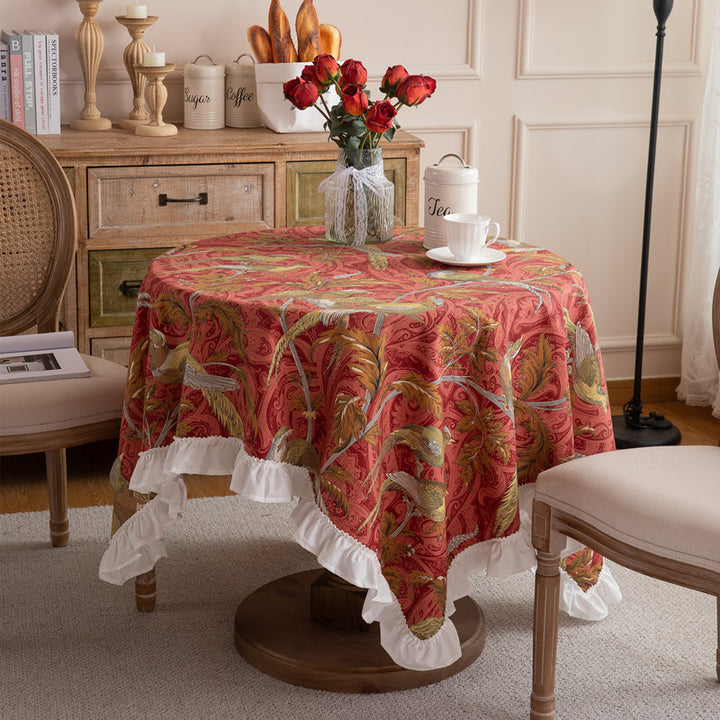 Ornamental Embroidered Table Cover