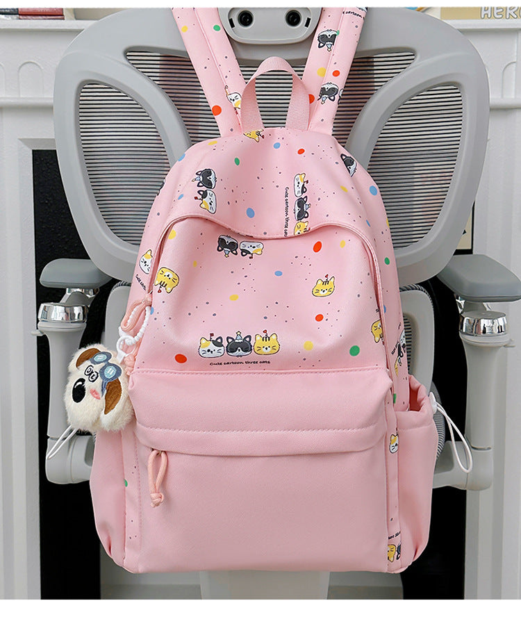 Backpack with Cute Cartoon Design and Practical Compartments Kalsten