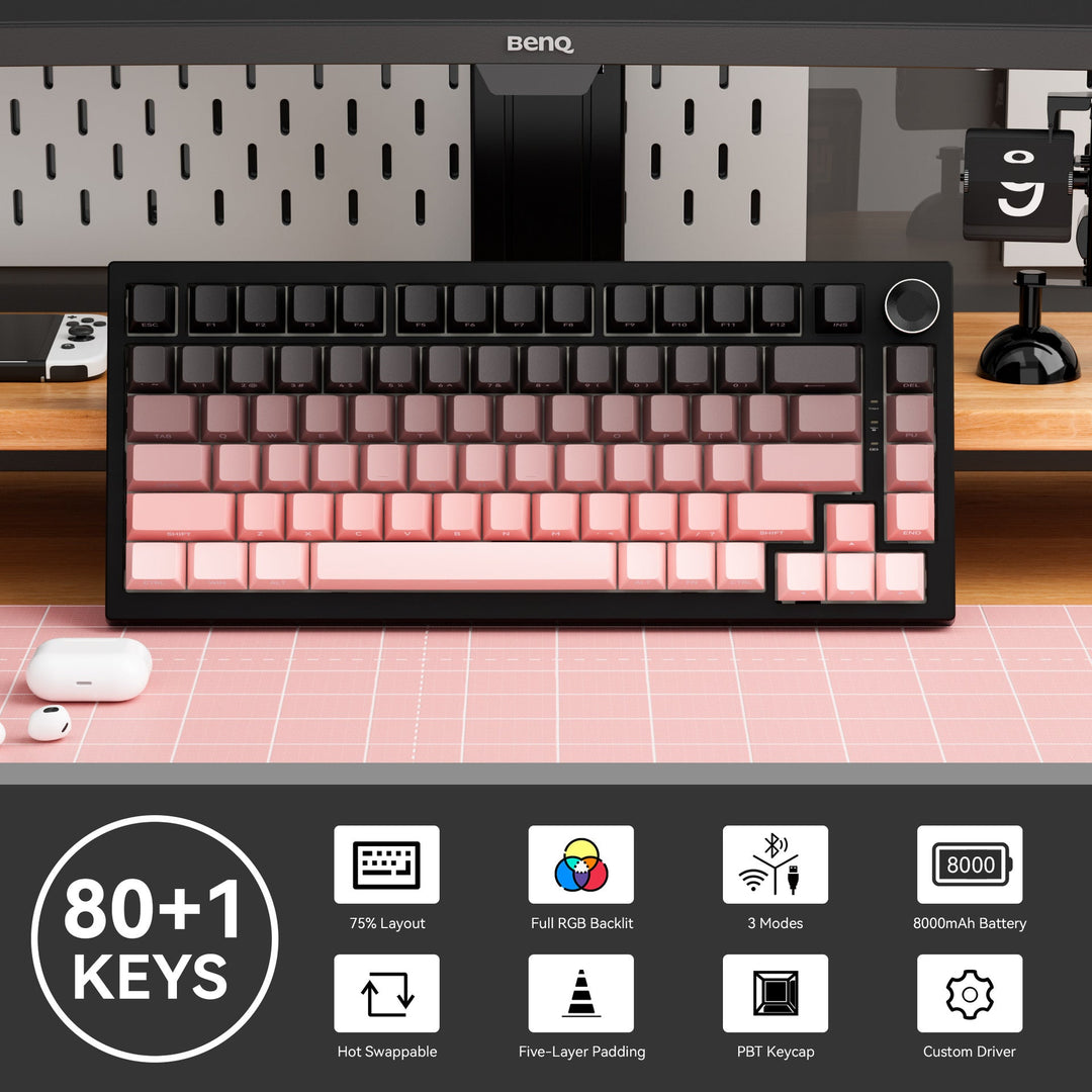 Mechanical Gaming Keyboard with Gasket Structure Kalsten