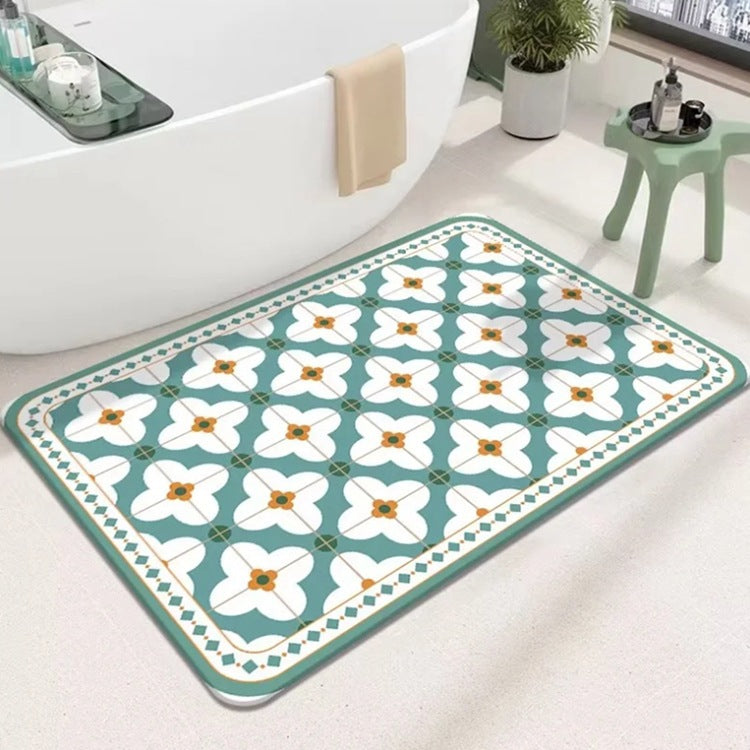 Geometric Patterned Bath Mat Kalsten
