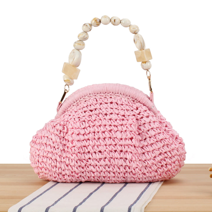 Handbag with innovative bead handle Kalsten
