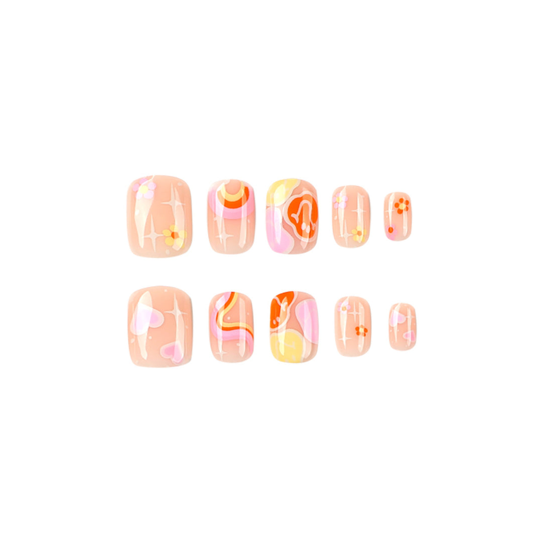 Creative nail designs with colorful patterns Kalsten